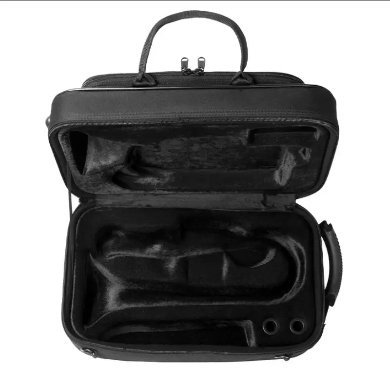 Black Cornet Bag Double Shoulder Cornet Case Portable Cornet Box Cover One Shoulder Crossbody Cornet Bags Waterproof Cornet Bag