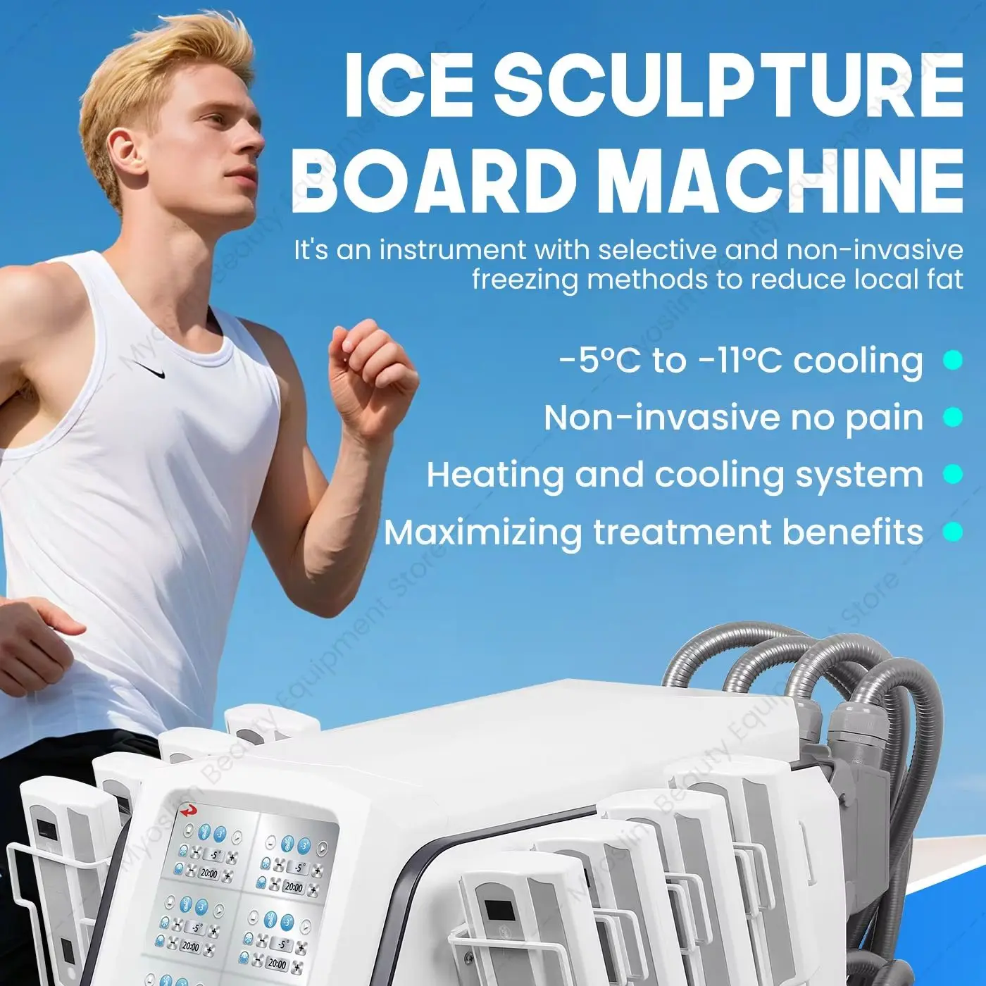 Cryo Plates Ems 8 Plates Cool Tech Fat Freezing Machine Weight Loss Machine Cryo Plate Fat Freeze Machine Cryo Slimming  B51