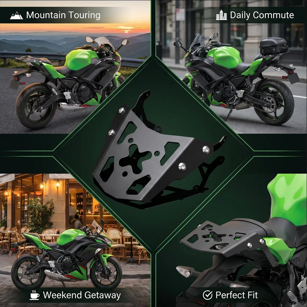 ER6F ER6N EX650 Ninja650 Motorcycle Accessories Rear Luggage Rack Bracket Holder For KAWASAKI Ninja 650 2013 2014 2015 2016