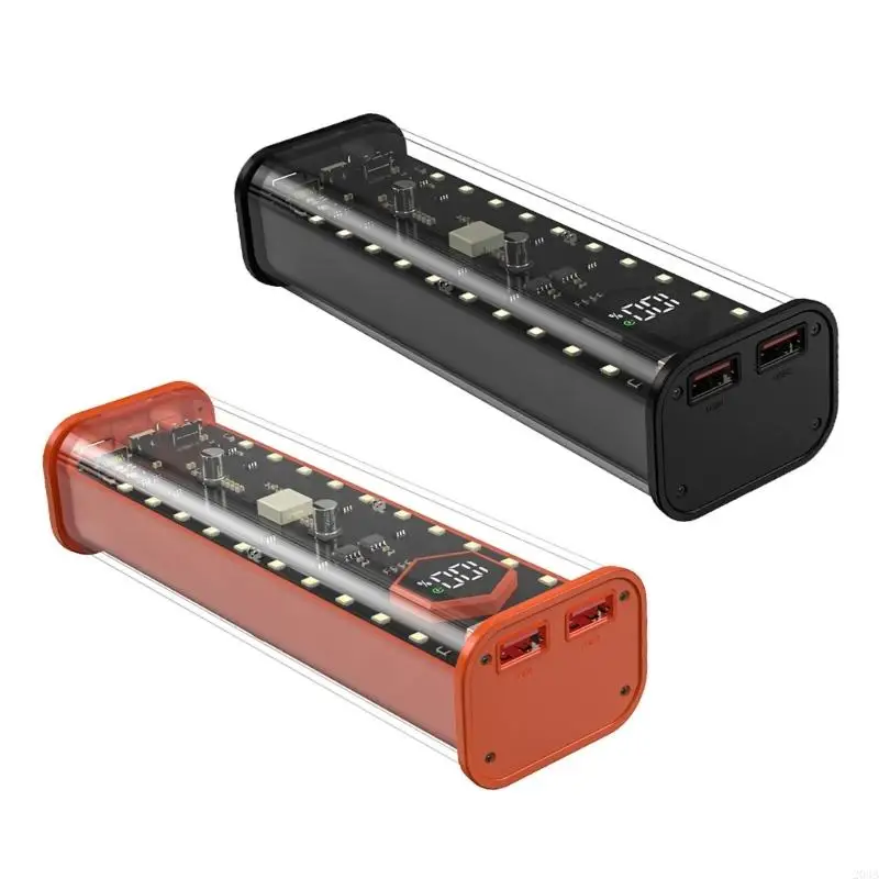 203B سهلة التجميع 21700 حزمة البطارية مع شاشة LCD شاشة تخزين طاقة USB