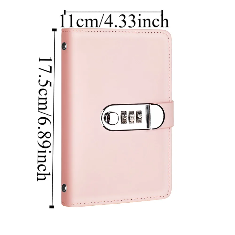 50Sheets Saving Money Binder PU Leather Portable Budget Binder with Lock Wallet Storage Savings Handbook Planner Organizer