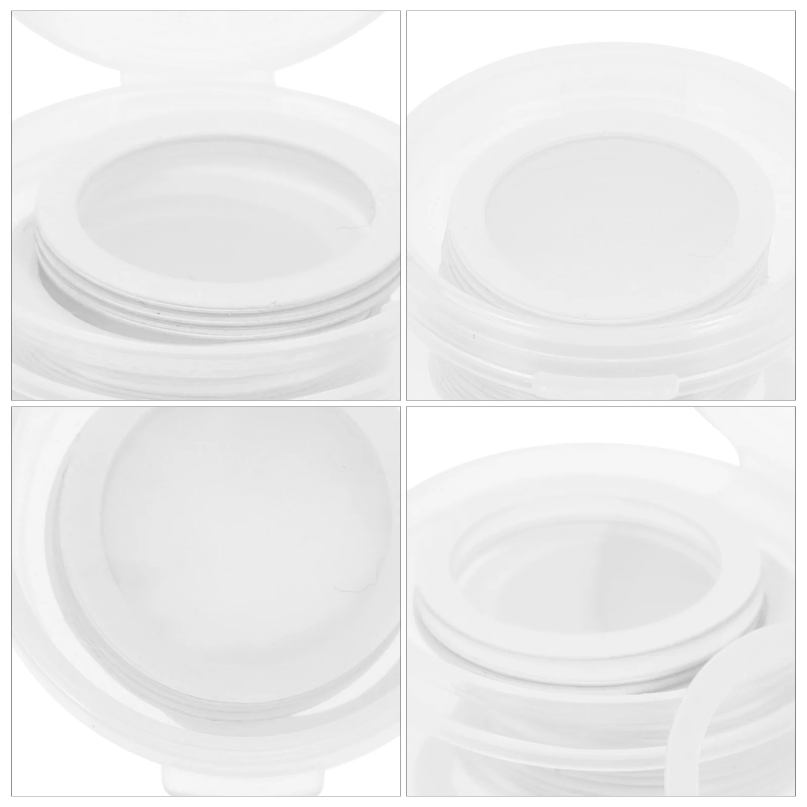 60 Pcs Diaphragm or Dimo Flute Professional Pe Diaphragms for Kazoo White Membrane Replacement