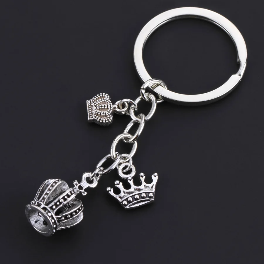 Crown Key Chain Bag Men Women Keychain Fashion Charms Friends Jewelry Wedding Gift For Guest