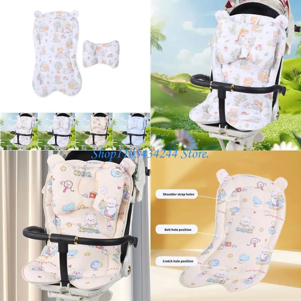 

Detachable Cushion for Infant Strollers and High Chair Double Sided Soft Fabric