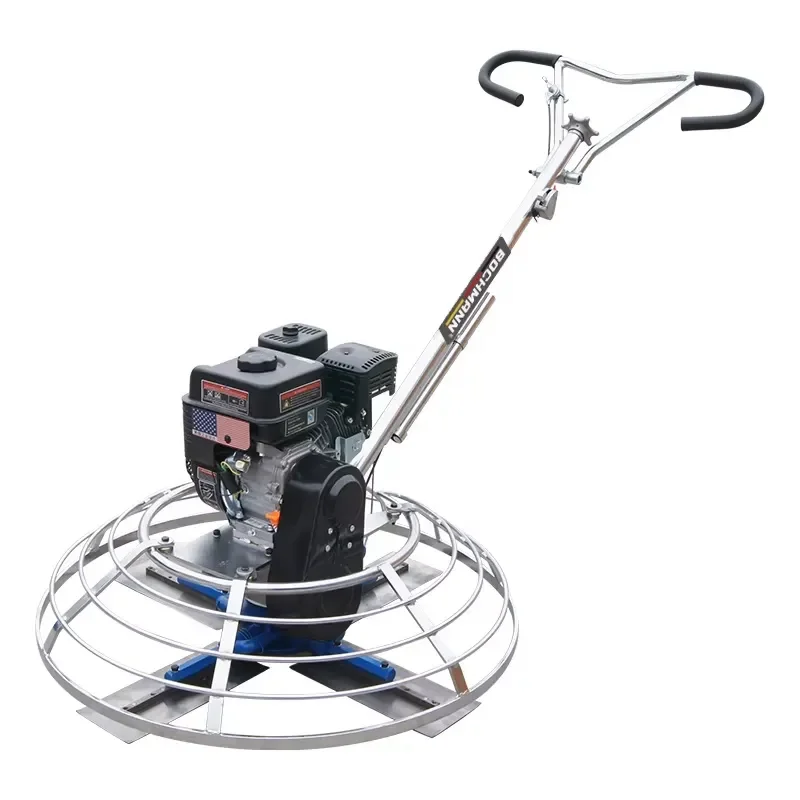 Chromium Plated Surface Hand Held Concrete Finishing Power Trowel Machine