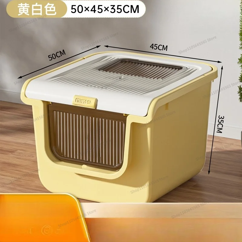 For Cat Litter Box Fully Enclosed, Splash Proof, Deodorizing, Extra Large Size