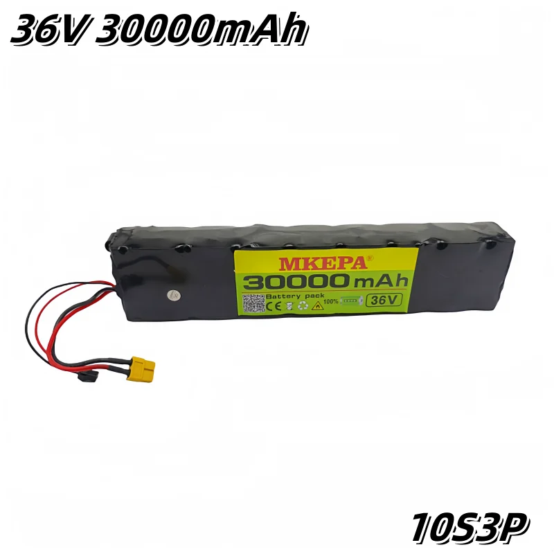 36V 18650 lithium battery pack 10S3P 30000mAh 250W-500W lpega Same port 42V Electric Scooter M365 mijia Power Battery with BMS