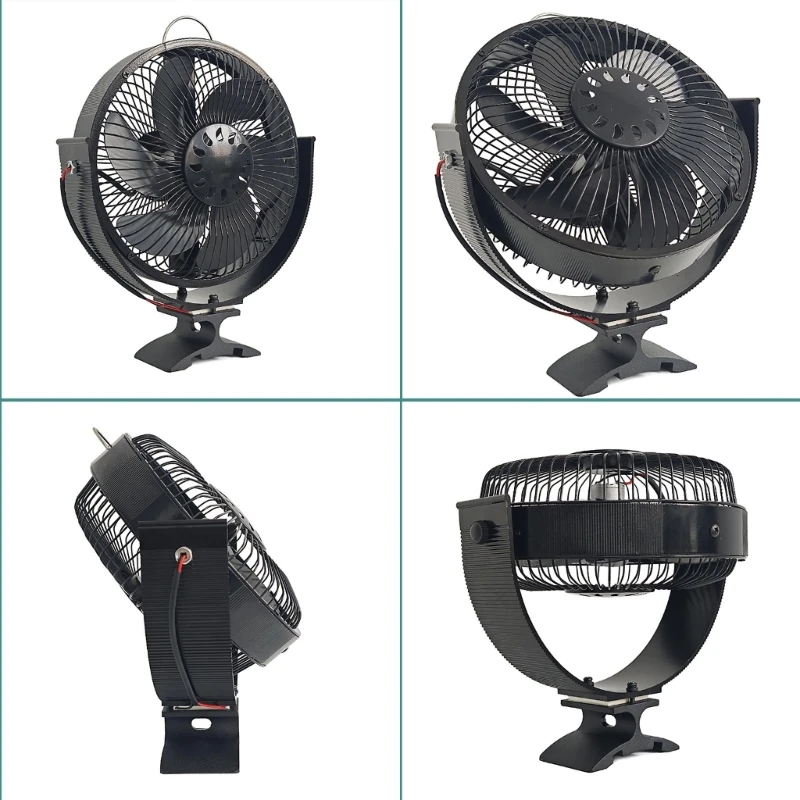 Stove Fan, 6 Sheets Fireplaces Fan, Quiet Fireplaces Fan for Wood Stove, Heat-Powered, Environment Friendly Dropship