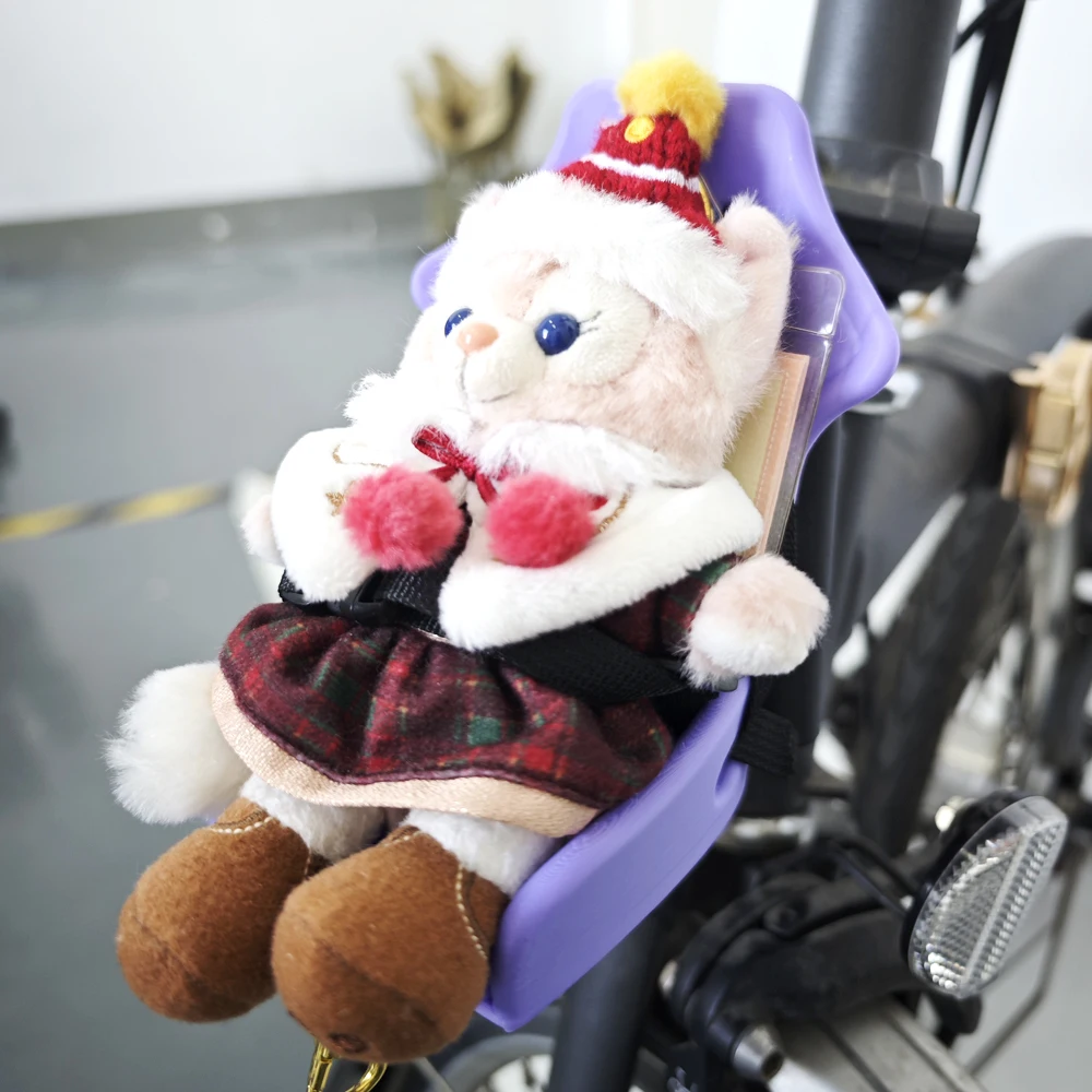 

Аксессуары для велосипеда с 3D принтом, пряжка в виде свиного носа для Brompton, складное милое мини-сиденье, мультяшная кукла, украшение, аксессуары для велосипеда