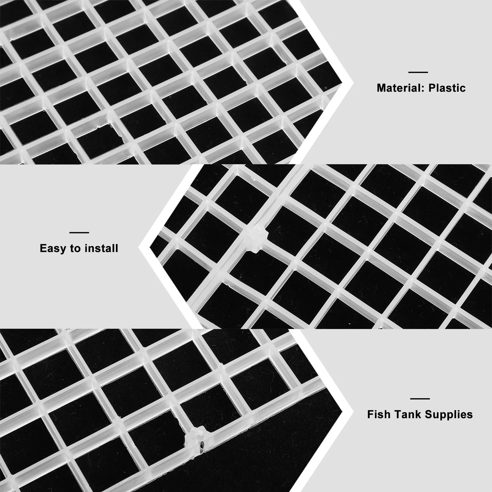 

10Pcs Aquarium Divider Grid Tray Fish Tank Separator Isolation Panel Bottom Filter Tray Fish Tank Supplies Aquarium Divider