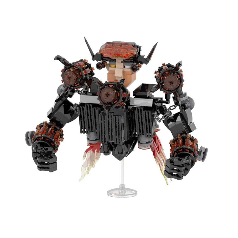 505 unids/set juego de terror Skibidi serie de inodoro bloques de construcción actualizado g-man líder ladrillos MOC DIY juguetes para niños regalos de navidad