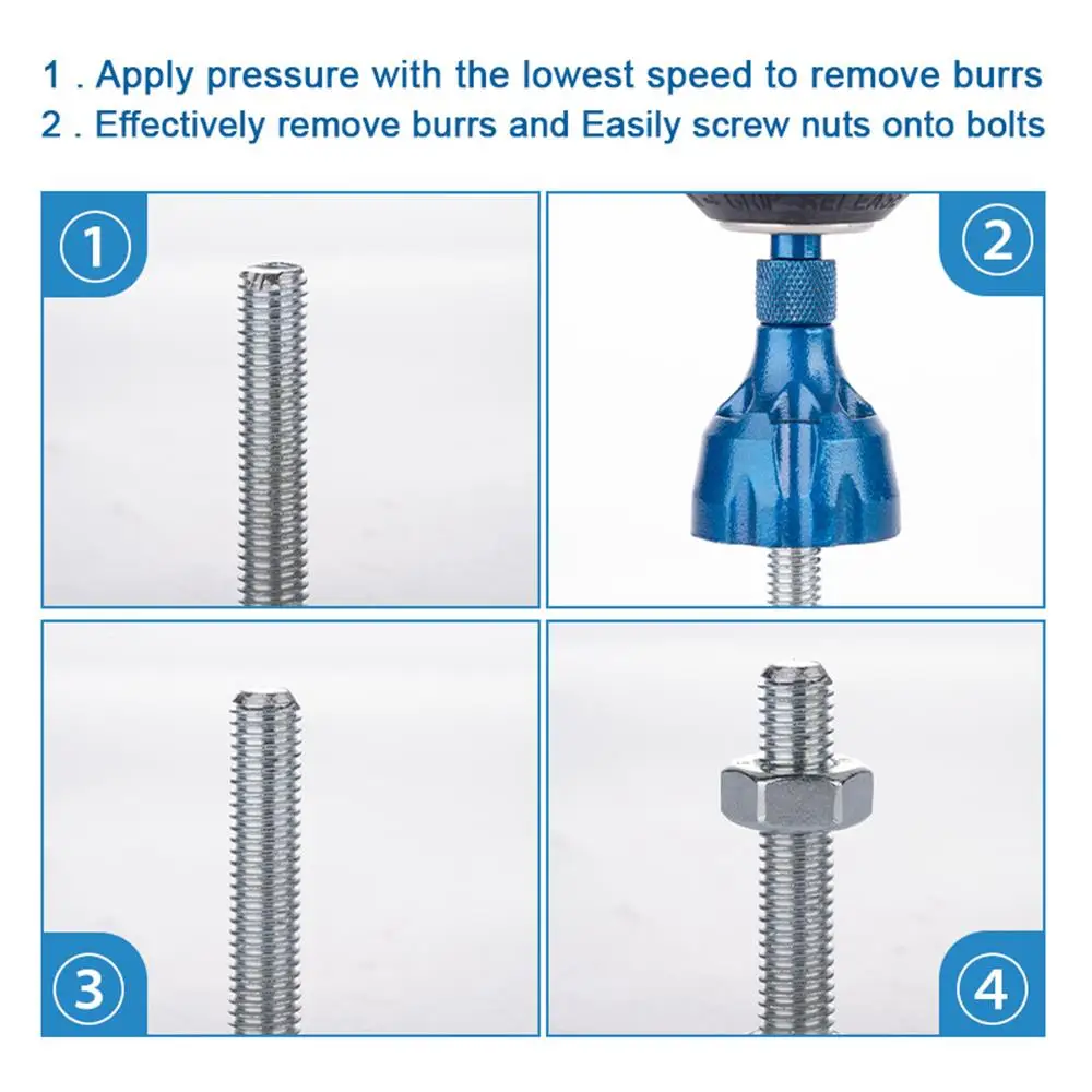 Tungsten Steel Deburring Chamfer Tool Drill Bit Deburring External Chamfer Tool Remove Burr For Repair Bolt Thread Drilling Tool