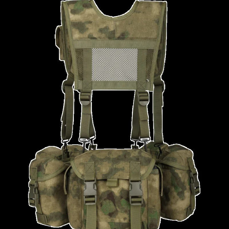 New 1000D Nylon Military Tactical Belly Vest Combined Multi-Functional Molle System Chest Rig Camo Mox EMR Hunting Equipment