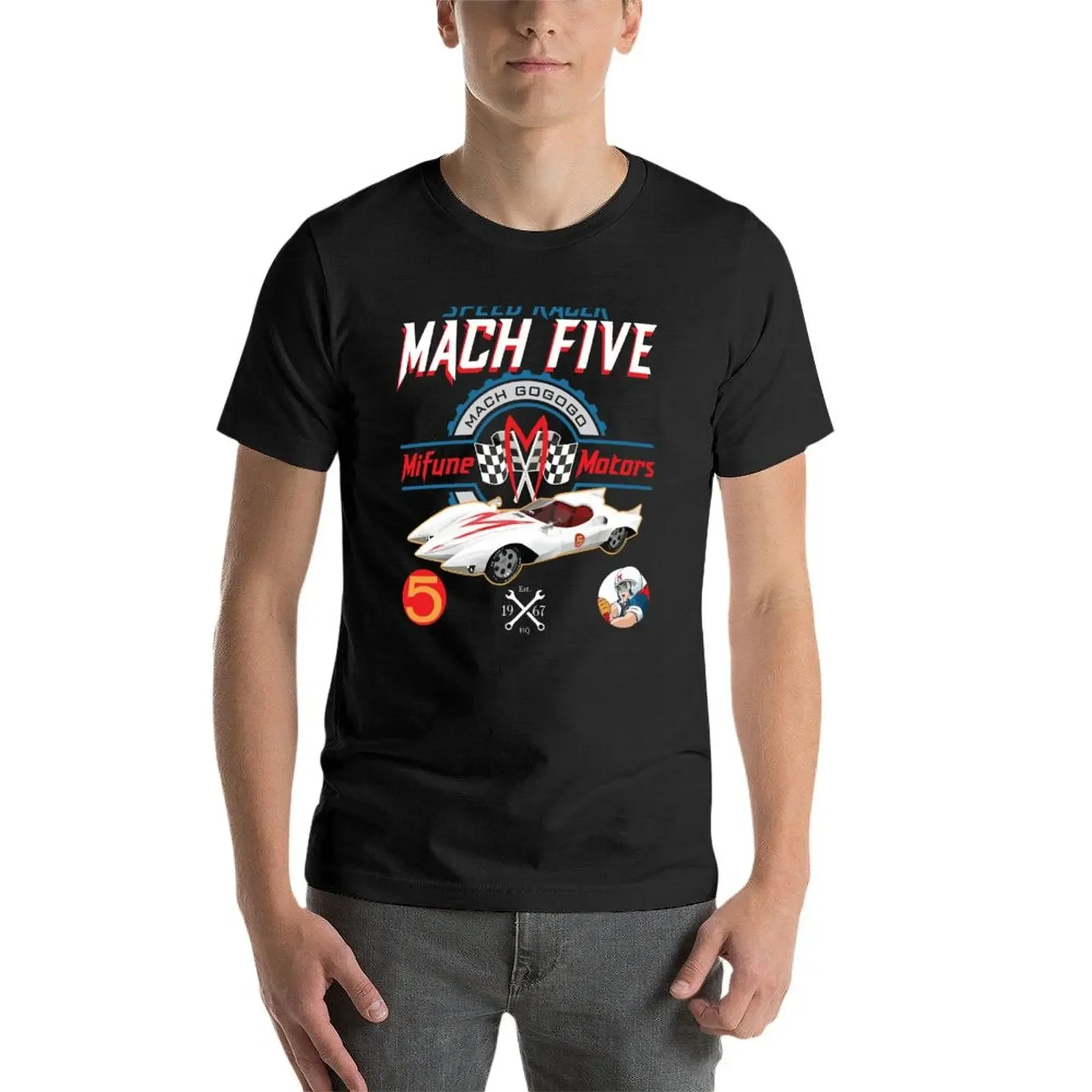 Speed Racer Mach 5 Mifune Motors T-Shirt custom t shirt plus size clothes men t shirt - view 4
