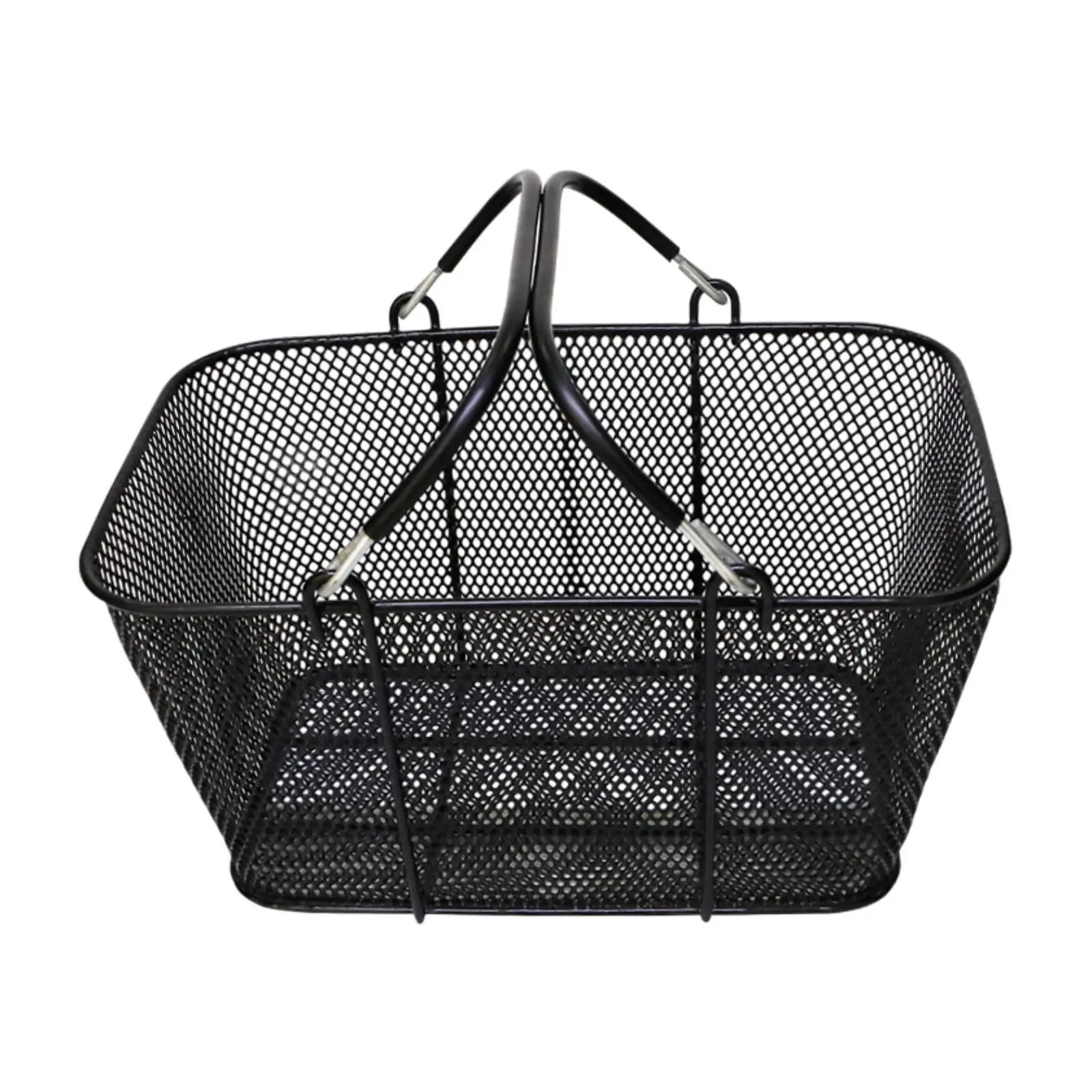 

Shopping Basket with Handles Strong Portable Hand Basket Wire Mesh Shopping Basket for Garden Bar Retail Store Kitchen Grocery