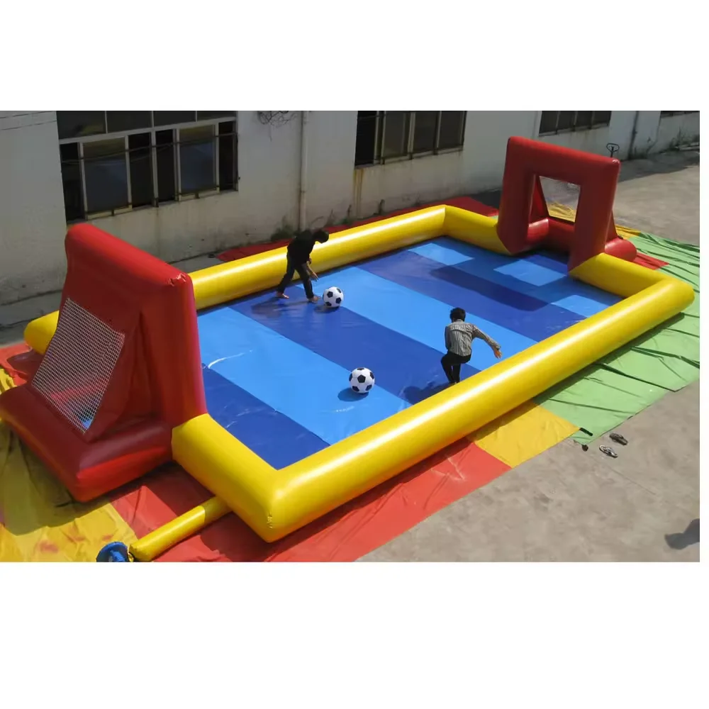 Outdoor Commercial Inflatable Soccer Field Soap Lilytoys Football Field PVC Inflatable Football Pitch For Sports Events Game