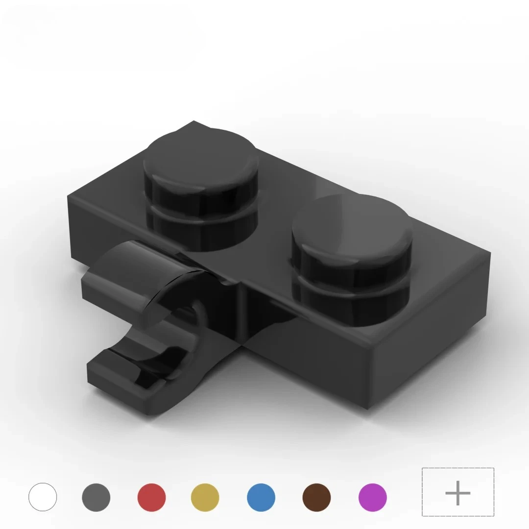 10-шт-Совместимые-детали-для-сборки-Модифицированная-пластина-1x2-с-горизонтальным-зажимом-по-бокам-артикулы-11476-65458-Деталь-конструктора-игрушка-для-самостоятельной-сборки
