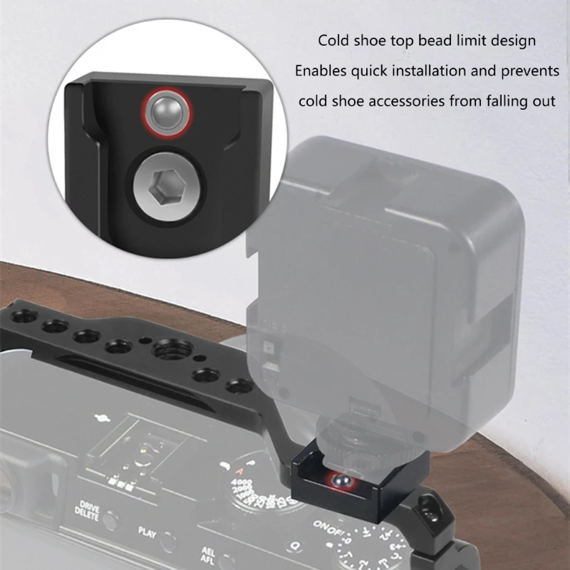 كاميرا ممتازة الحذاء الساخن جبل المحمولة المعادن الحذاء البارد محول تركيب قاعدة قوس ل LED ضوء رصد قفص الكاميرا