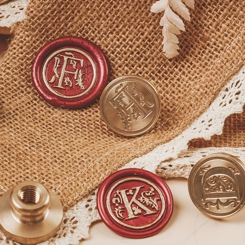 A- M-ختم شمعي بحروف مختلفة ، رأس نحاسي ، كلاسيكي ، حروف للبطاقات ، مظاريف ، هدايا ، عتيقة ، أنيقة