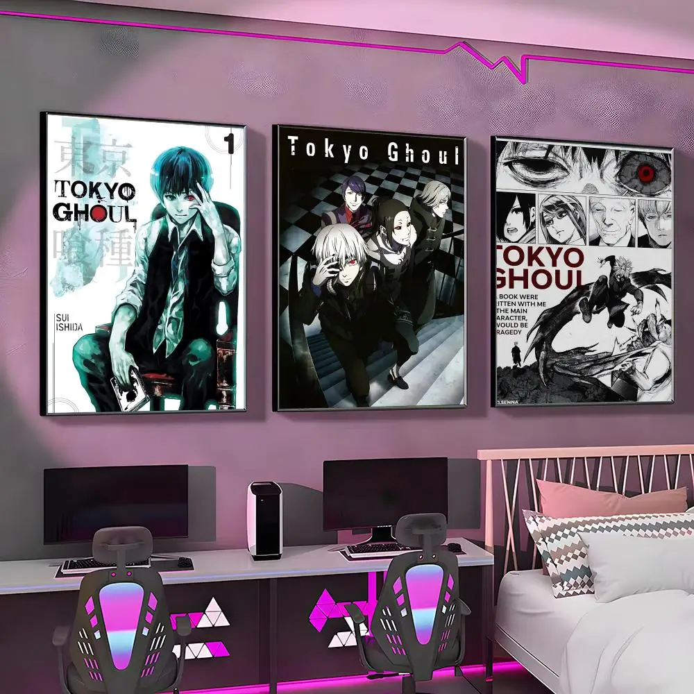 Tokyo G-Ghoul Anime Wall Art Print, HD Canvas Poster, Aesthetic Room Decor, Modern Home Decoration, Bedroom Gift