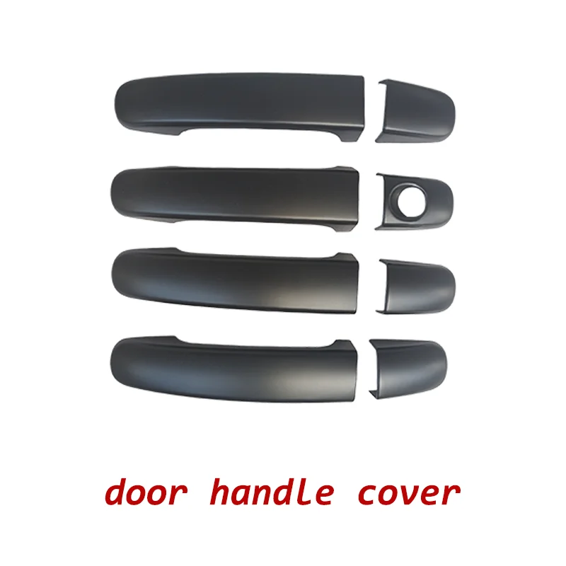 لفورد رينجر رابتور 2018-2020 ABS الملحقات السوداء مقبض الباب إكسسوارات خارجية لأبواب السيارات طقم الجسم الملحقات الخارجية