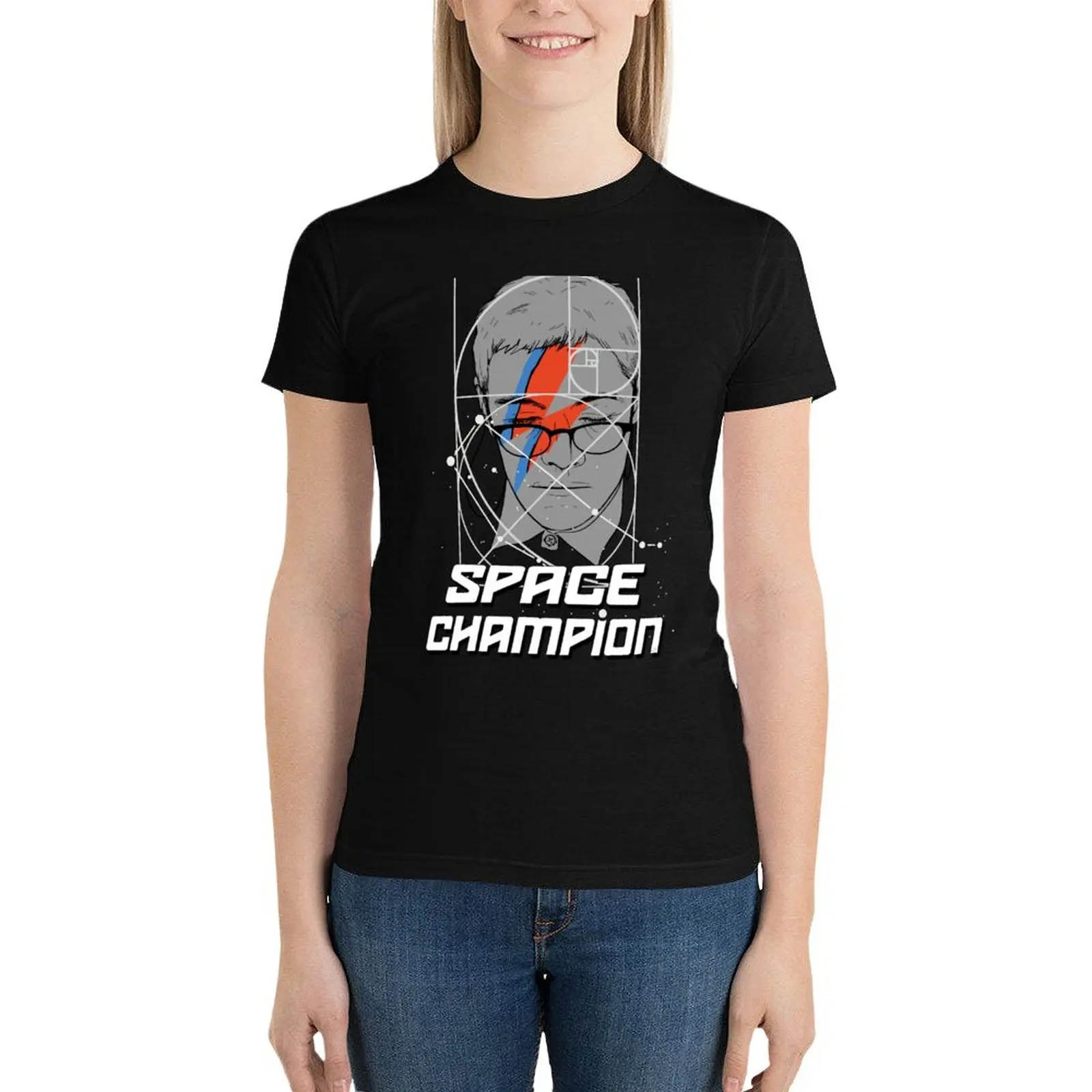 Space Champion T-Shirt graphics lady clothes Woman T-shirts