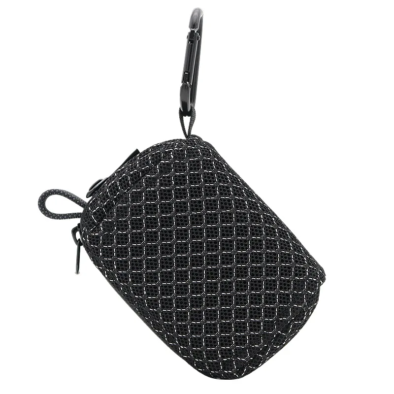 

Travel Carrying Case for JBL GO 5 Speaker Pouch with Dual Zippers and Carabiner Clip Breathable Nylon Mesh
