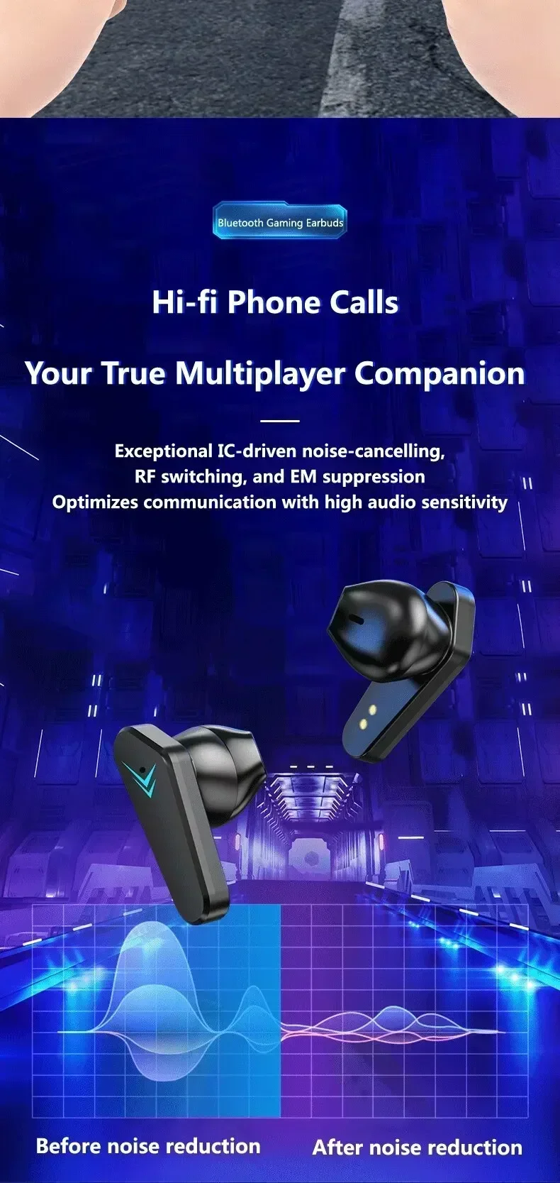 X15 Tws Wireless Bluetooth Headphones With Low Latency Gaming Mode_voghion.com