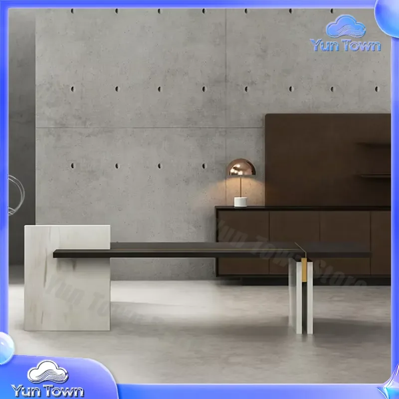 for 2026 Luxury Executive Desk for CEO Manager Wooden Office Table Elegant Contemporary Modular President Boss Desk