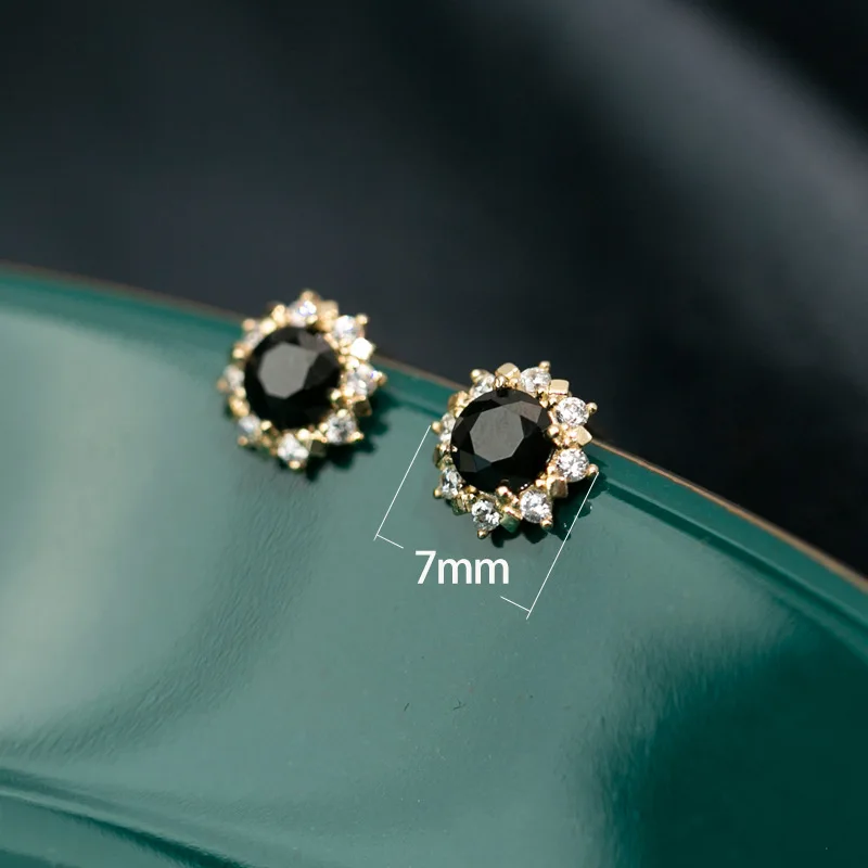 ITSMOS 925 Sterling Silver 14kGold Plated Stud Earrings Warm Little Sun Gorgeous Vintage Court Style Earrings for Women