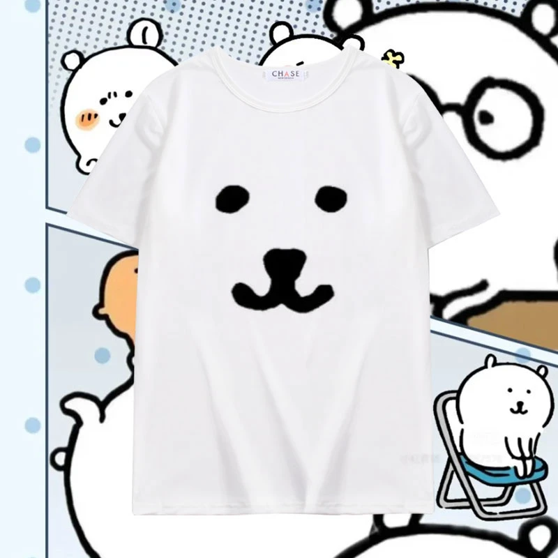 

Футболка MINISO Joke Bear, мужская и женская летняя забавная футболка Y2K с круглым вырезом, большие топы с короткими рукавами, Новое поступление, одежда