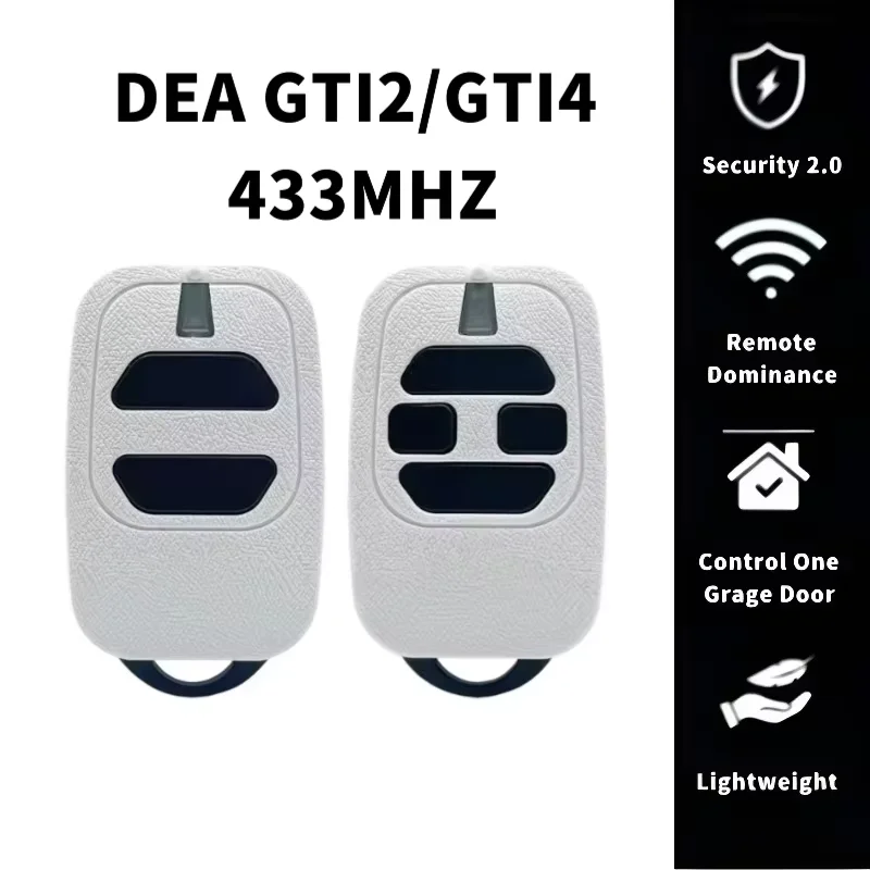 

DEA GT2 GT4 GTI2 GTI4 GTI2N GTI4N GTI2M GTI4M TR2 TR4 TR2N TR4N GENIE 273 273L TD2 GT2M Garage Door Remote Control 433.92MHz