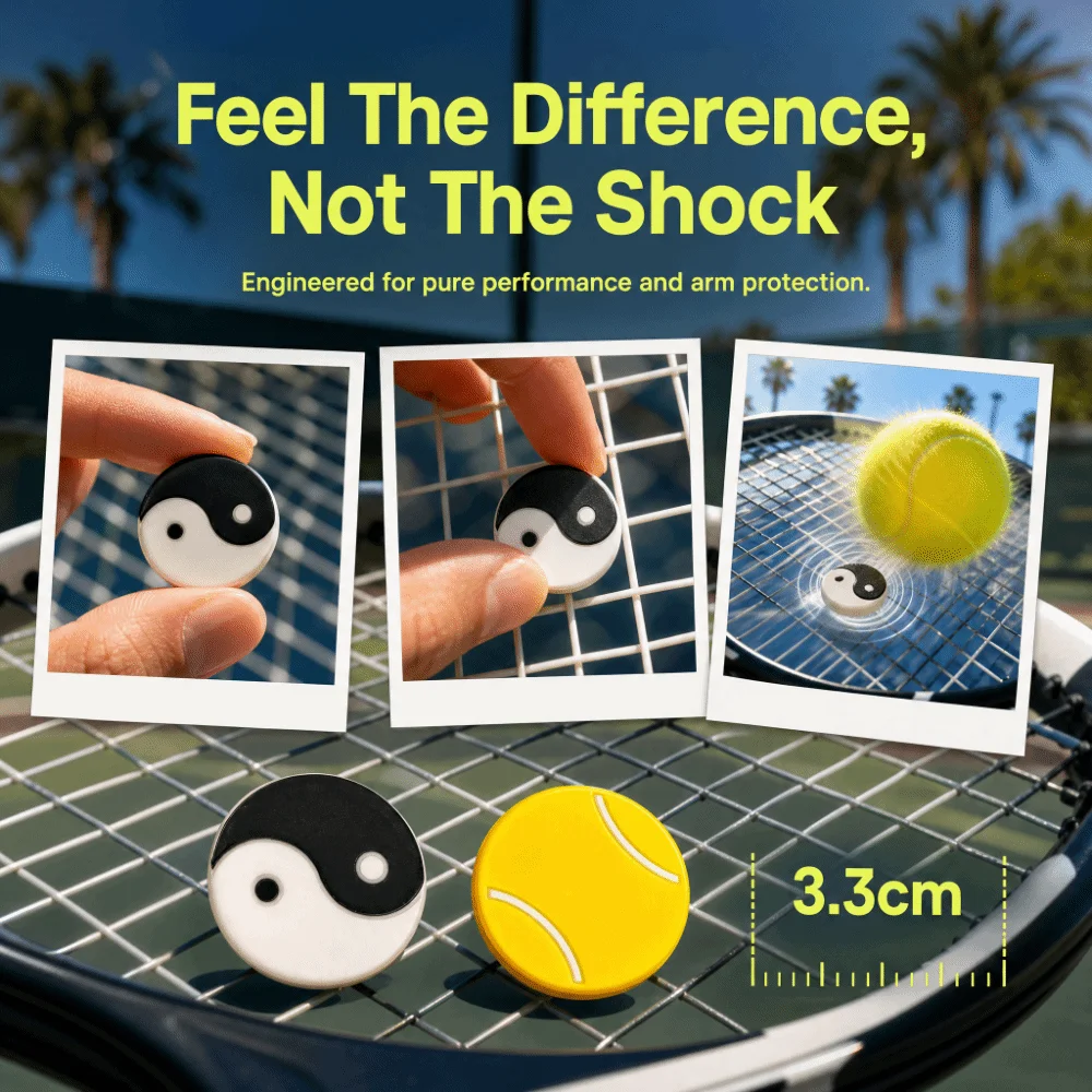 

Shockproof Tennis Racket Shock Absorber Improved Feel Arm Comfort Racket Vibration Dampener Soft Durable Rubber Tennis Dampener