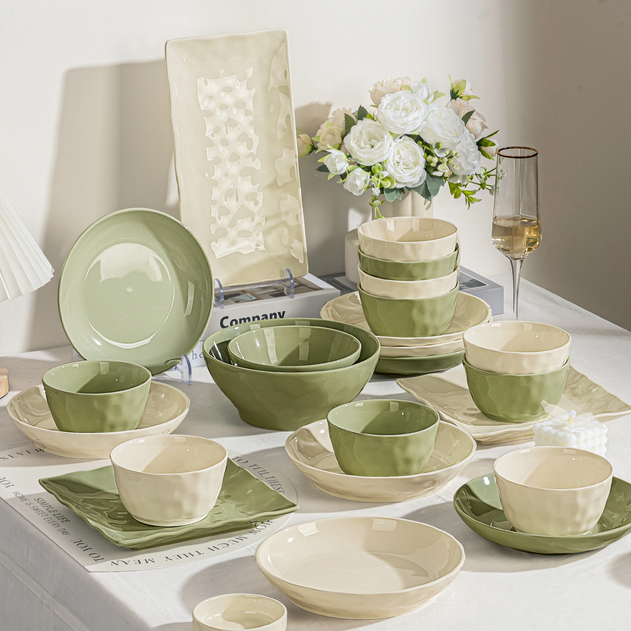 

Bowl Household 2025 New High-value Color Ceramic Tableware, Dish Set, Chopsticks, Bowls, Wedding Gifts