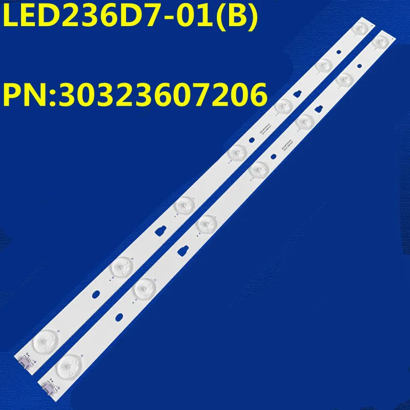 10PCS 3VLED Backlight Strip LED236D7-01(B) PN:30323607206 TF-LED24S38T2 PLE-2405HD V236BJ1-P01