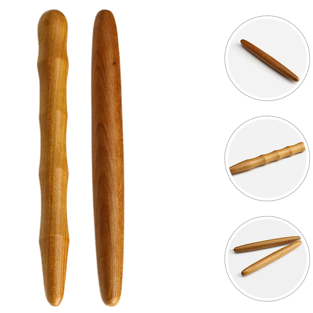 

4Pcs Aromatic Wooden Massage Sticks Handcrafted Acupoint Therapy Tool for Muscle Relief Back Foot Head Relaxation