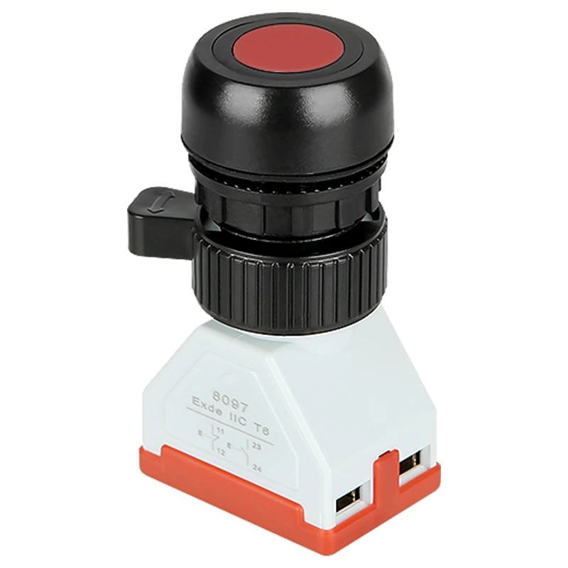 explosion-proof control button switch self-reset EX explosion-proof button distribution box 30mm hole 1NO/1NC  BA8097