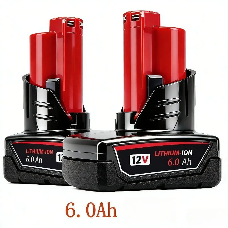 

NEW For Milwaukee 12V M12 Rechargeable Battery 3Ah/5Ah/6Ah XC Cordless Tools 48-11-2402 48-11-2411 Batteries 48-11-2401
