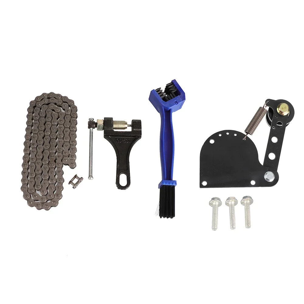 

415H-110L сверхмощный натяжитель цепи, регулируемый выключатель цепи, набор инструментов для очистки 49cc, 60cc, 66cc, 80cc, часть велосипеда с моторизованным велосипедом