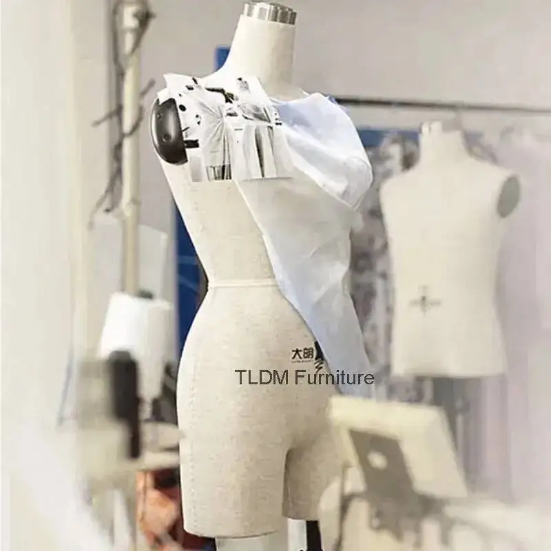 Leg Tailor Sewing Split Mannequin Female Clothing Body Design Model Men's Mannequins and Women's Upper Display Can Be Pinned C