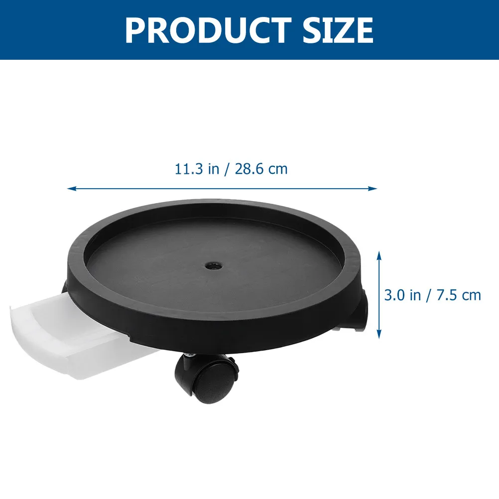 Premium Plastic Flowerpot Tray with 360 Degree Rotating Casters for Indoor Outdoor Garden Living Room Dining Room Neat Clean