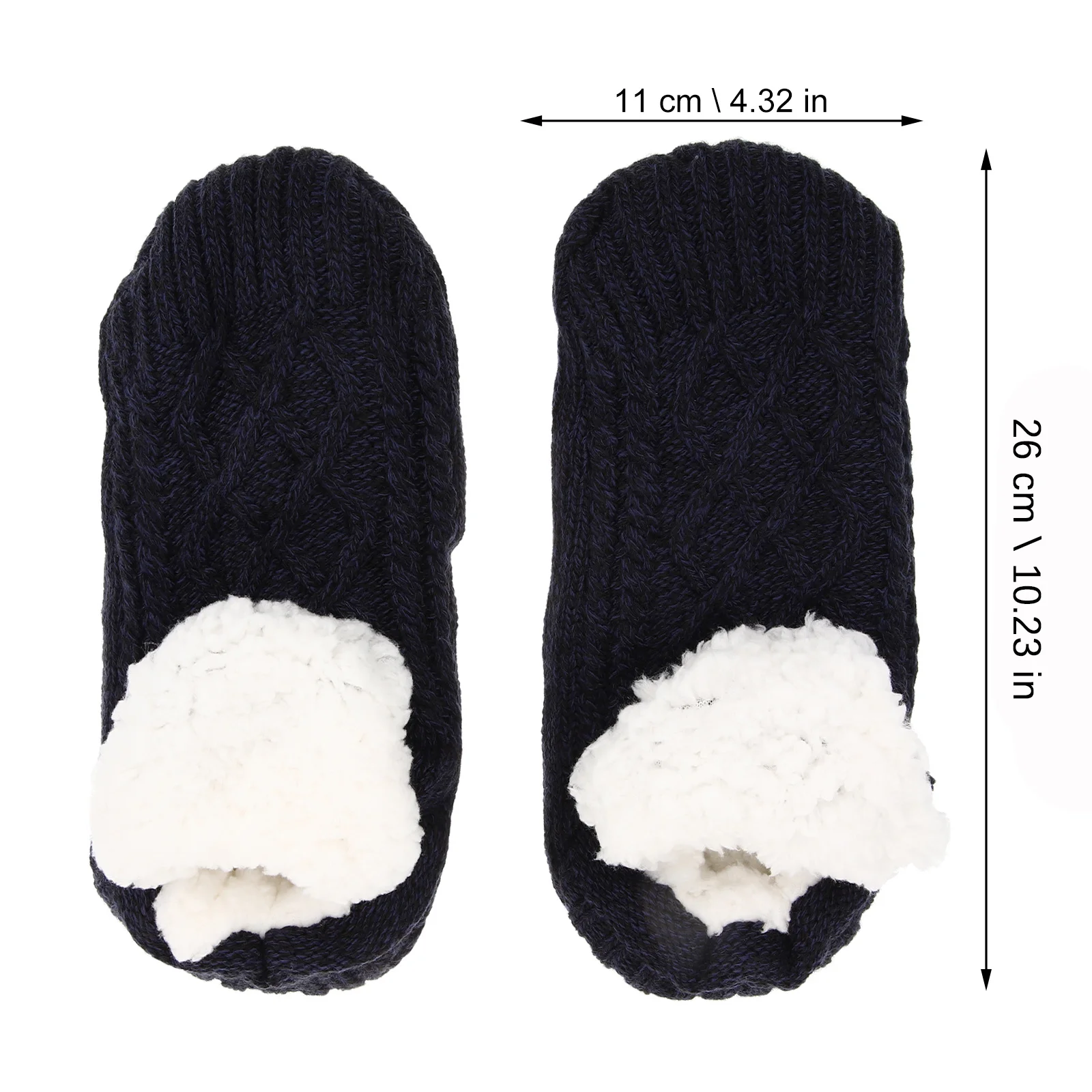 1 pièces 1 paire pantoufle pour l'hiver intérieur usage domestique antidérapant confortable sol dormir cheville chaussettes cadeau sol chaussettes