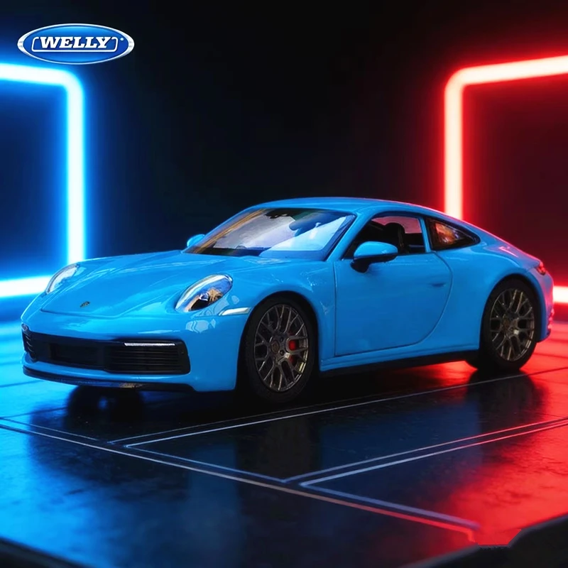 

Welly 1:24 Porsche 911 Carrera 4S Alloy Sports Car Model Diecasts Metal Toy Vehicles Simulation Model Car Collect Childrens Gift