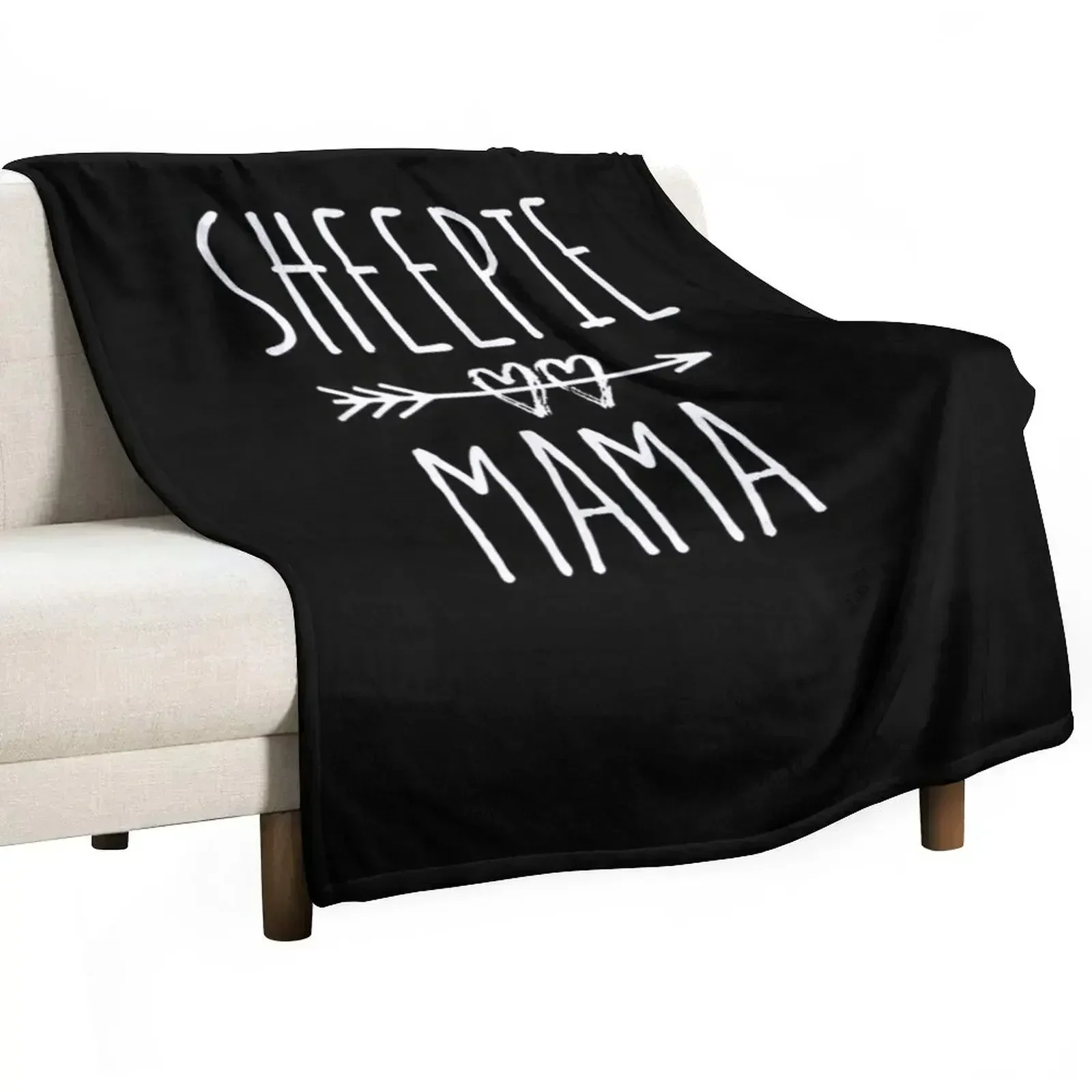 

Sheepie Mama - Old English Sheepdog Throw Blanket for winter Moving Luxury Throw Blankets