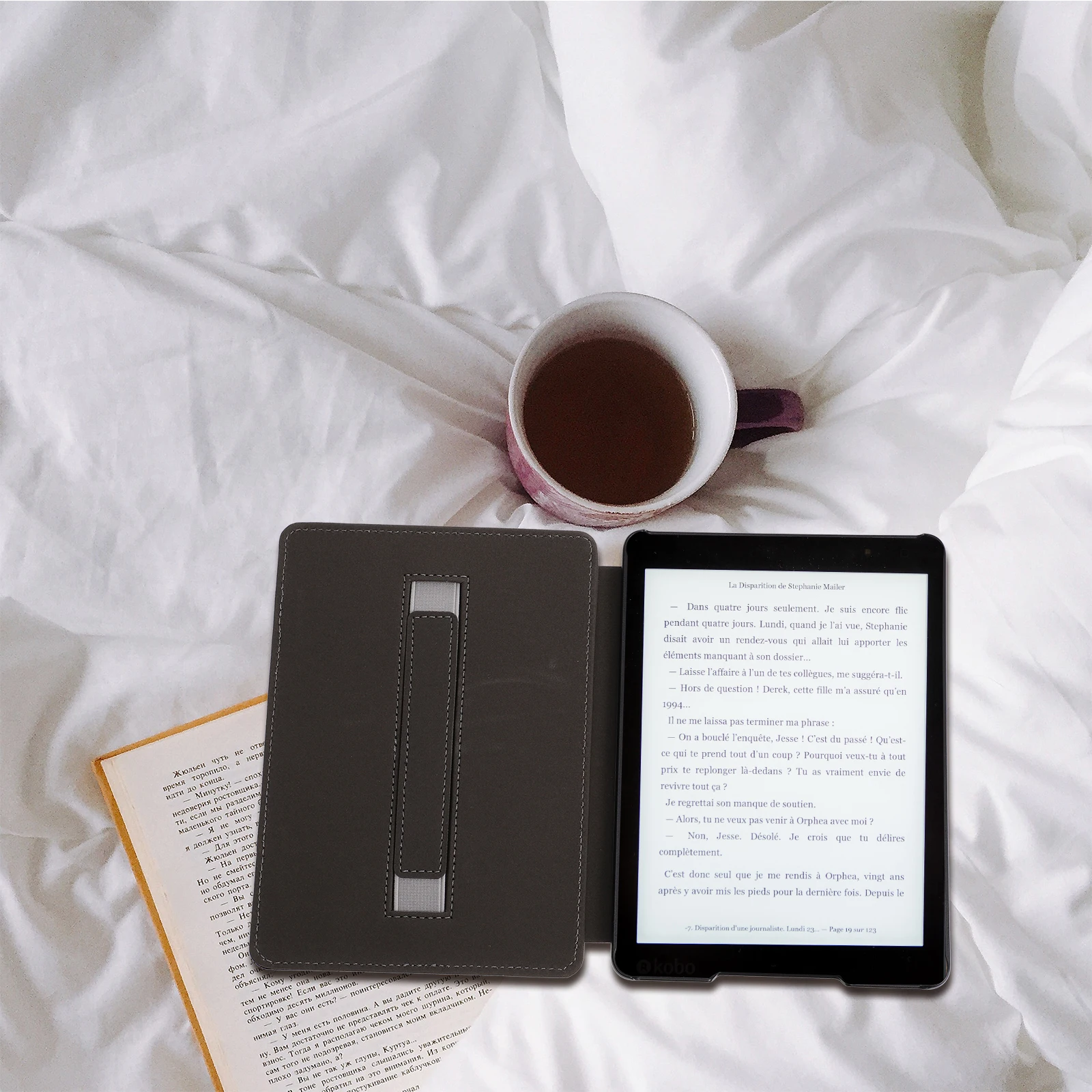 

Ebook Reader Case Ereader Cover PU Protector Coffee Color Waterproof Breathable Thin Design Screen Protection Anti