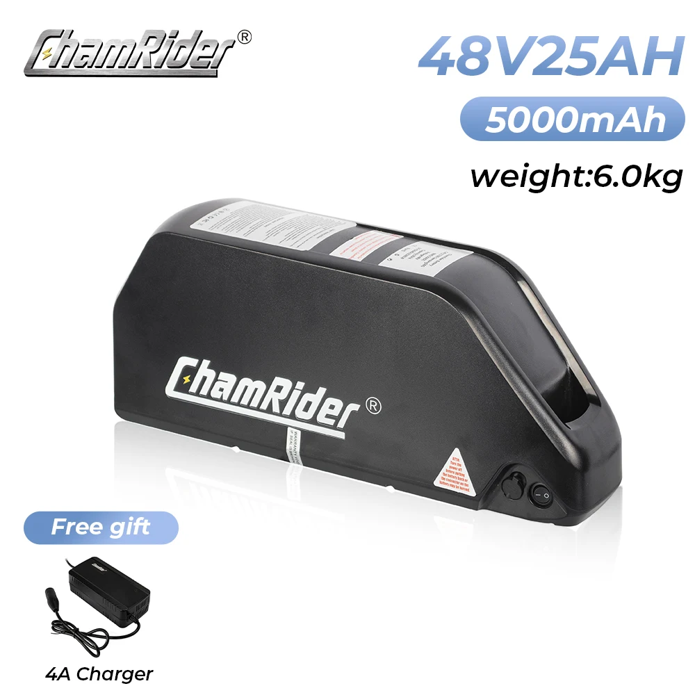 Chamrider Originele Onderbuis Ebike Batterij Polly 7 48 V 25AH 36 V 52 V Elektrische Batterij 21700 Lithium lon batterij 2000 W 40A BMS