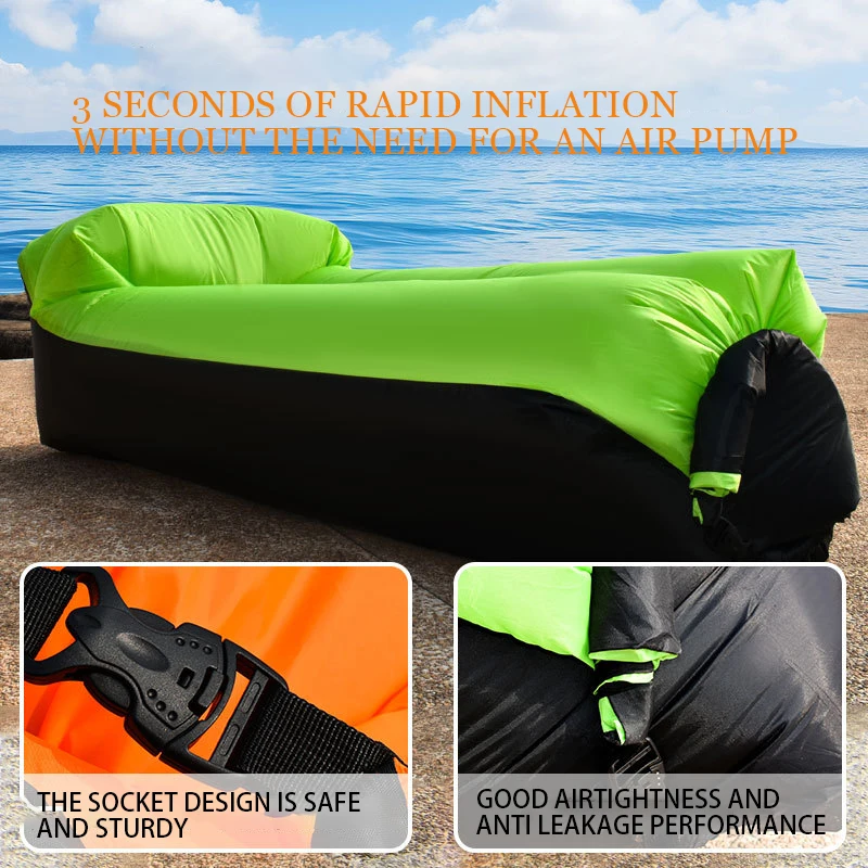 Flower Lazy Pillow Inflatable Sofa Portable Outdoor Beach Air Sofa Bed Colored Lazy Sleeping Bag Bed Home Furnishings