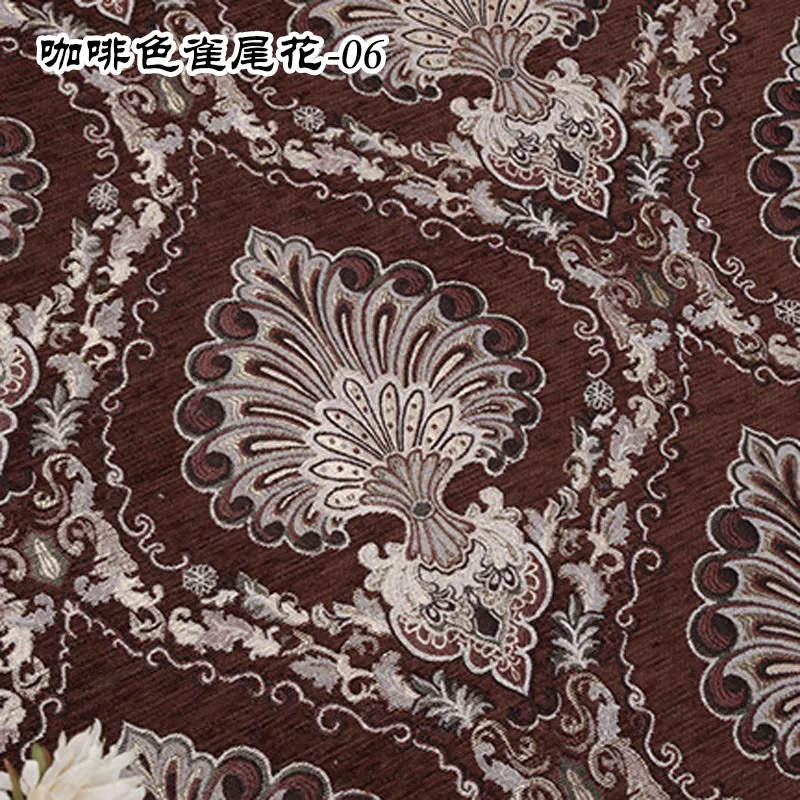 Jacquard Chenille Bankstof Europese Stijl Hoge Precisie voor Bekleding Woondecoratie Draperiehoezen per meter