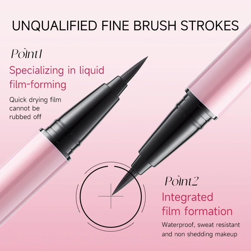 Life Girls Ultra-fine Smooth Eyeliner Pen Wodoodporny, szybkoschnący, łatwy w aplikacji makijaż oczu dla idealnego wygląd