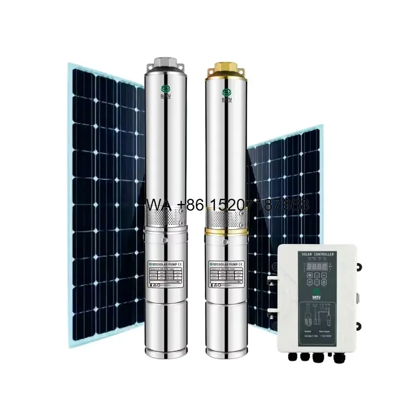 Wmwmnu for DAYU 24V-110V Solar Deep Well Pump 25-180m Max Head Integrated DSP MPPT Irrigation Water Pump